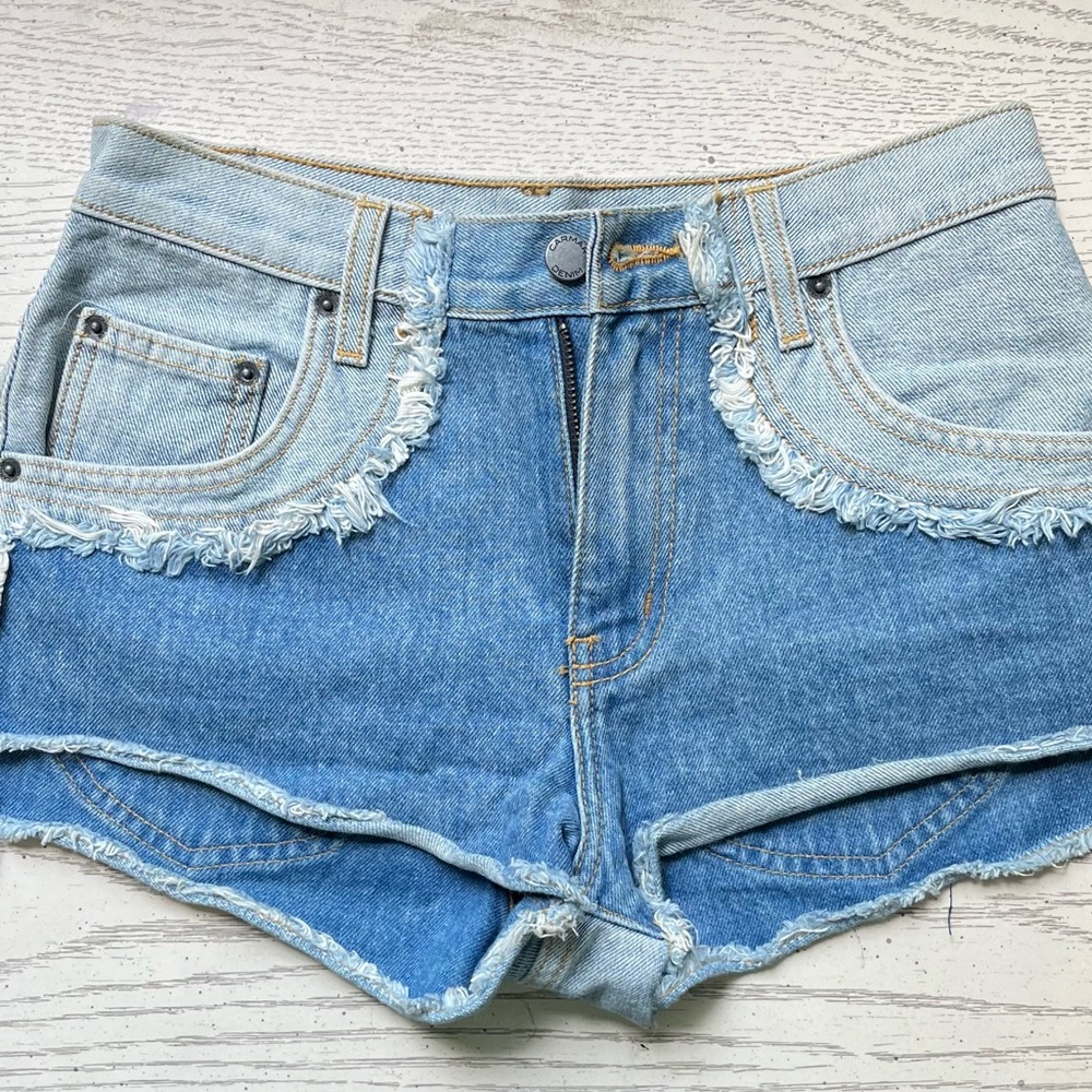 Carmar Los Angeles Patchwork Jean Shorts